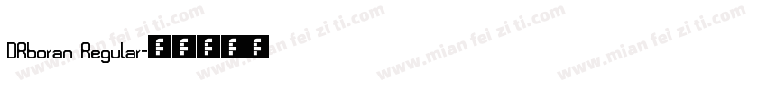 DRboran Regular字体转换